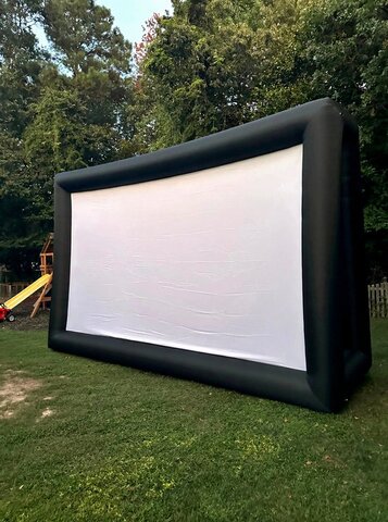 25 Foot Movie Screen with Projector