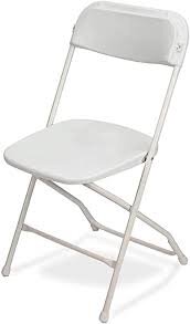 White Plastic Folding Chair