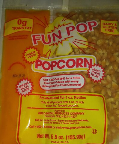 5.5 0z popcorn kernel
